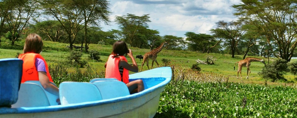 Boating on Lake Naivasha