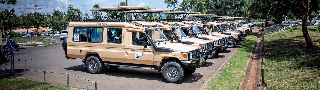 Part of our 4x4 Land Cruiser Fleet