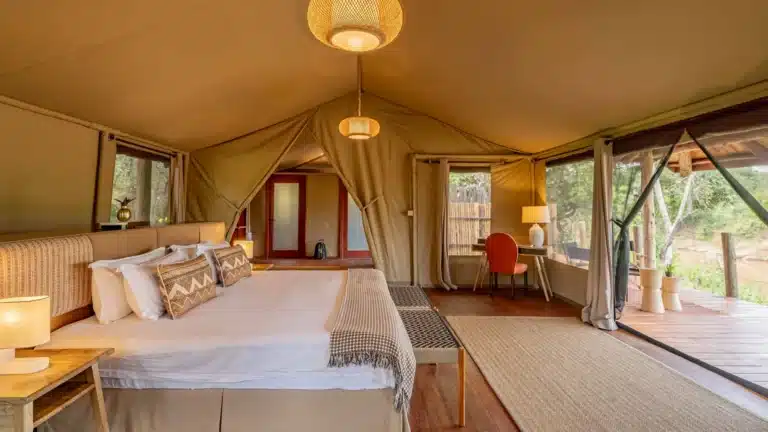 River view from the tent at Royal Mara Safari Lodge